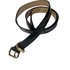 J.Crew Belt Thin Patent leather Gold Accent 29-33